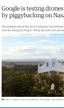 Google is testing drones in US airspace by piggybacking on Nasa exemption